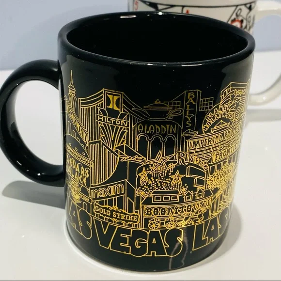 Las Vegas Vintage Cool Mugs Set Of 2 - Picture 3 of 15